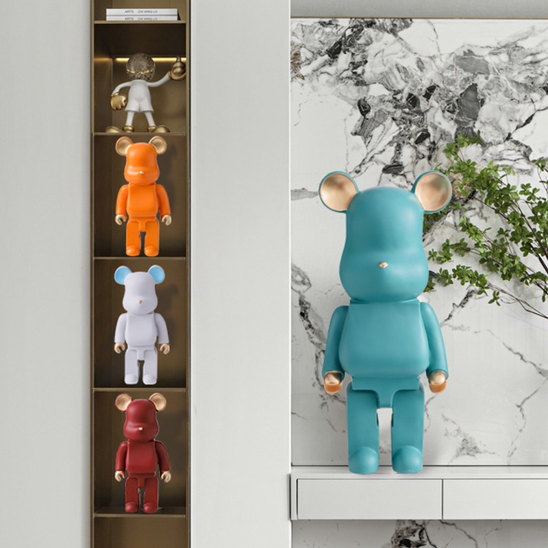 Net Red new landing violent bear ornaments oversized living room TV cabinet modern simple decoration housewarming piggy bank