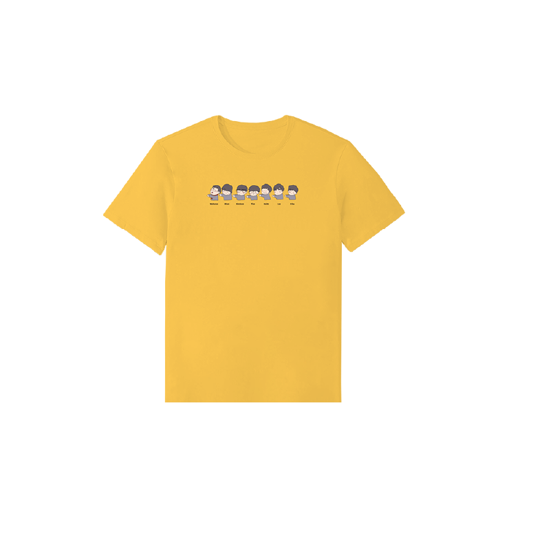 FPX genuine authorized Q version avatar full-man pure cotton round collar summer short sleeve T-shirt male and female blouses flagship store