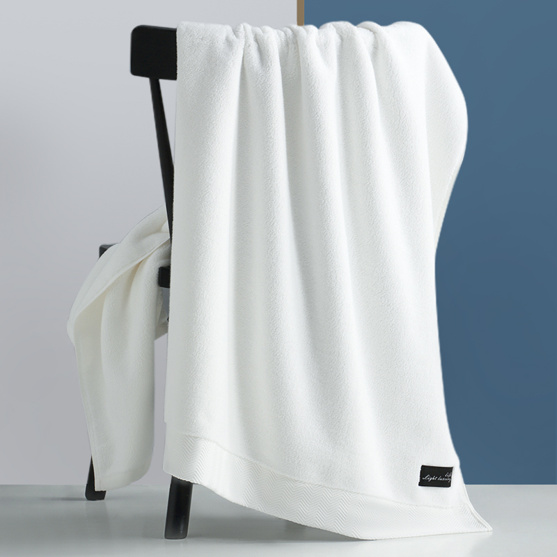 White Hilton Hotel Exclusive Five-Star High-End Pure Cotton Bath Towel 2026 New Men's Wrap Towel