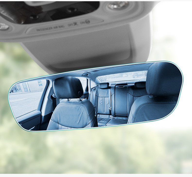 Car Interior Rearview Mirror Wide-Angle Large Field of View Car Reversing Rearview Mirror Anti-High Beam High-Definition Interior Mirror Anti-Dazzle
