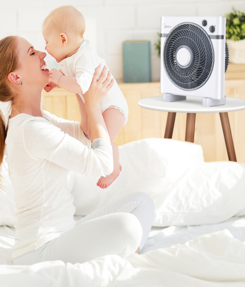 Quạt điện đẹp 10/12 inch Quạt may quay trang quạt nhà yên tĩnh thời gian nhỏ quạt mini ký túc xá quạt bàn - Quạt điện quạt âm trần