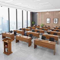 Office training table and chairs combined multifunctional splicing and disassembly simple modern strip single double staff meeting desks