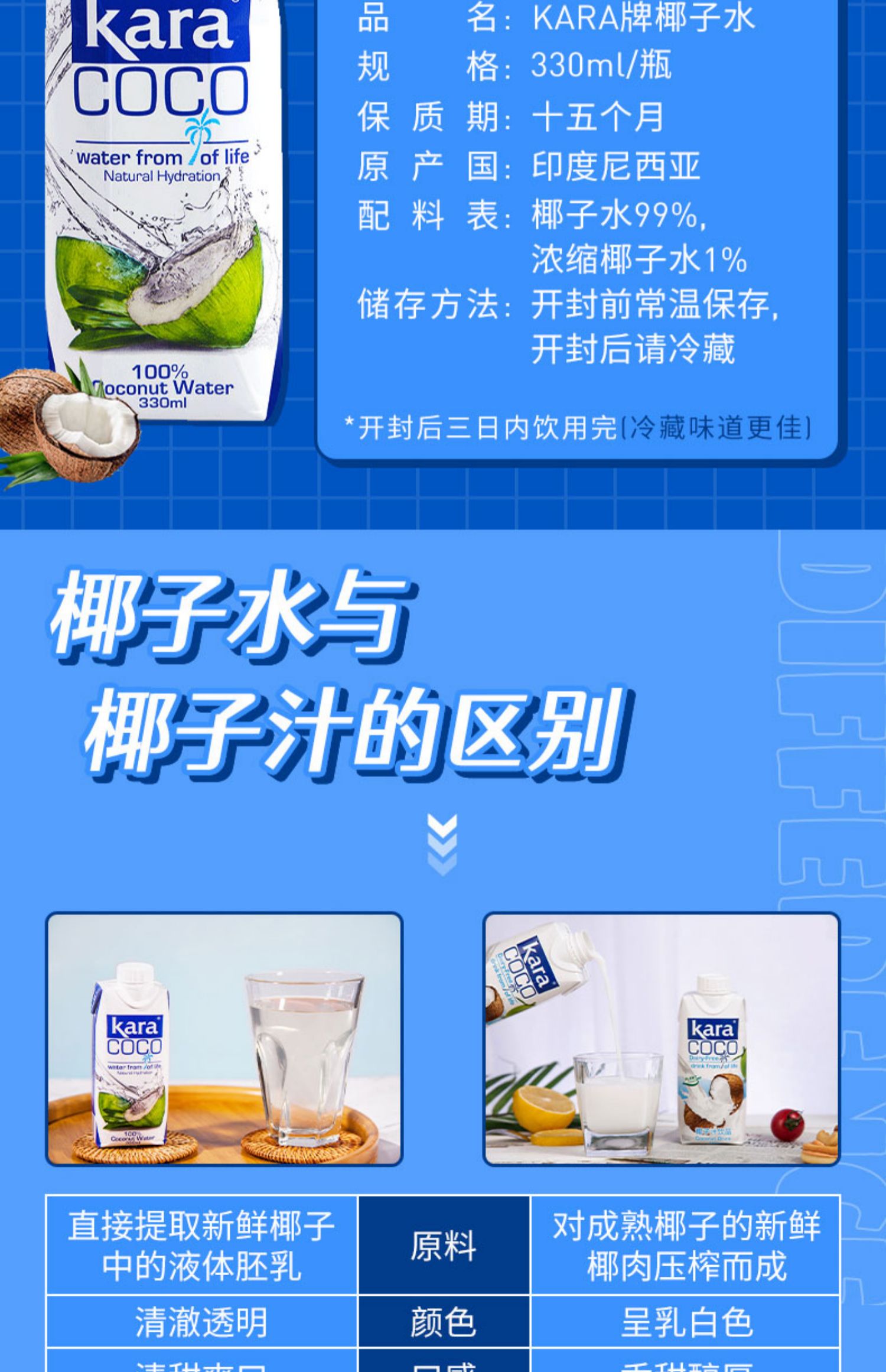 KaraCoco生打椰子水330ml*12