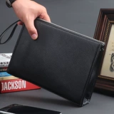 Сумка с петлей на руку, мужская кожаная маленькая сумка клатч, из натуральной кожи