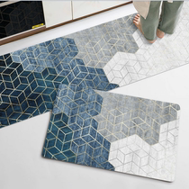 Kitchen Ground Mat Non-slip Anti Oil Home Washable Door Mat Water Absorbent Into Door Toilet Footbed Bathroom Carpets