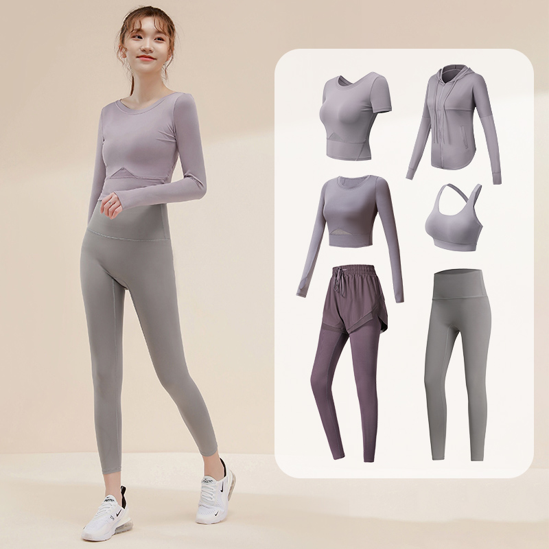Fairy Gas Yoga Suits Women Professional High-end Sensible Skinny Tight Sports Fitness Suit Fashion Outdoor Morning Running Speed Dry Clothes