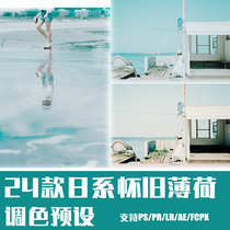 lightroom preset LR PS seaside art film PS tint PR FCPX da Vinci mobile phone LUT filter