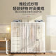 Open Wardrobe Metal Frame Coat Rack Floor-Standing Bedroom Home Clothes Rack with Wheels for Small Apartments Storage Rack