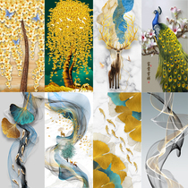 Art glass screen painting porch living room toilet tooling special decoration partition background wall material high definition picture