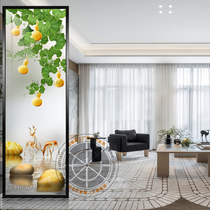 Modern Chinese Art Glass Partition Entry Entrance Entrance Living Room Bedroom Toilet Screen Scrub and Light Transmission Process