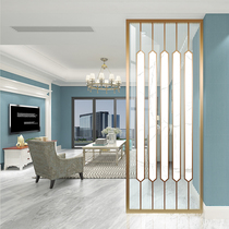 Art glass porch living room toilet dry area partition matte light transmission double-sided technology light luxury small apartment screen