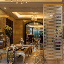 Light luxury art glass partition modern Nordic porch living room bedroom screen office matte transparent craft wall
