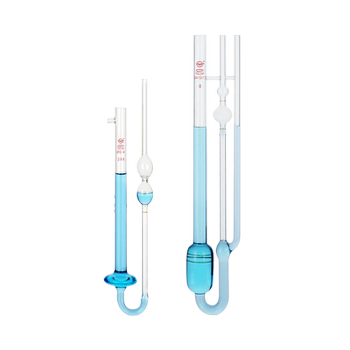 Upper capillary glass pin's viscometer