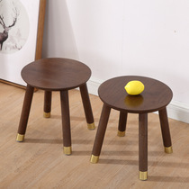 Solid wood children stools small bench stool learning stool home minimalist modern short stool round stool changing shoes living-room baby chair