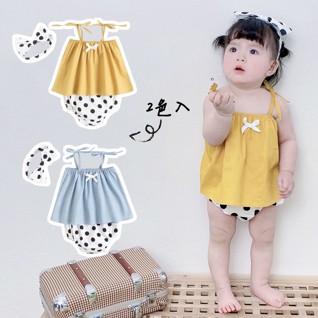 Baby clothes summer thin cotton jumpsuit baby triangle ha coat princess fart coat year-old climbing suit summer
