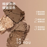 INTO YOU Палетка теней, матовые блестки для ногтей, база под макияж, четыре цвета, в коричневых тонах