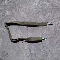 Old inventory of earth-colored green double-headed hook 65-style straps ins style foreign-style straps durable double-ring buckle