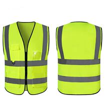 Mesh reflective vest vest multi-functional multi-pocket safety display breathable reflective drivers special clothes
