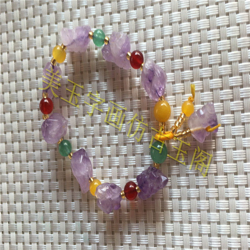 Jade Medullary various pieces of jewellery antique teenage girl Pei Dai handstring Miscellaneous Stones Crystal Jade Cylindrical Woven Handstring