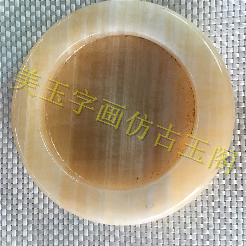 Rice topaz natural stripes make jade ashtray home decoration guest smoking supplies bomb ash jade cylinder