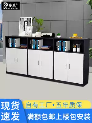 File cabinet short cabinet wooden partition flower slot Cabinet Office staff data Cabinet with lock small short cabinet printer cabinet