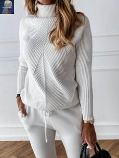 S наборы наборы Fashion Suits High -neck knitted kit