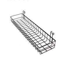 Grid kitchen storage metal home bathroom wall-mounted hanging basket rack iron storage basket bathroom basket