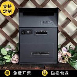 Mailbox combination lock decoration American-style Hong Kong-style mailbox House letter box outdoor rain-proof suggestion box