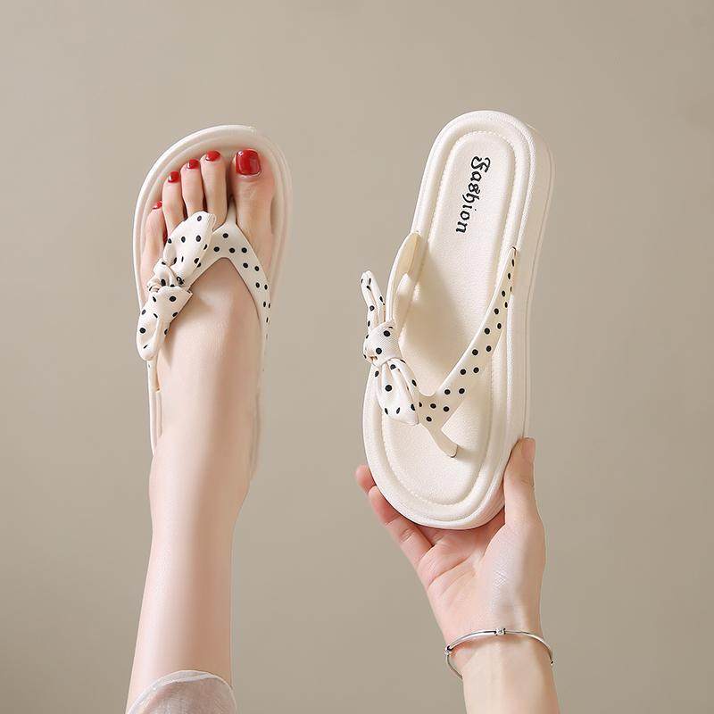 Women’s New Summer Flip Flops Korean Style Casual Simple Flat Non-Slip Beach Slippers