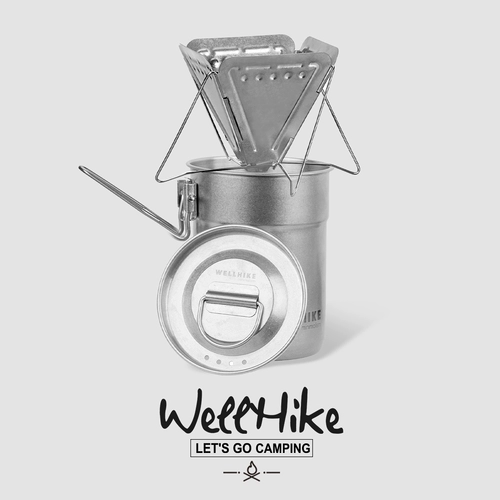 WELLHIKE Кофейная воронка для кемпинга, ретро экстракт из нержавеющей стали