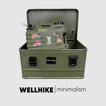 WELLHIKE camping tableware storage box high-end outdoor equipment aluminum alloy car 50L storage box Japanese-style tide