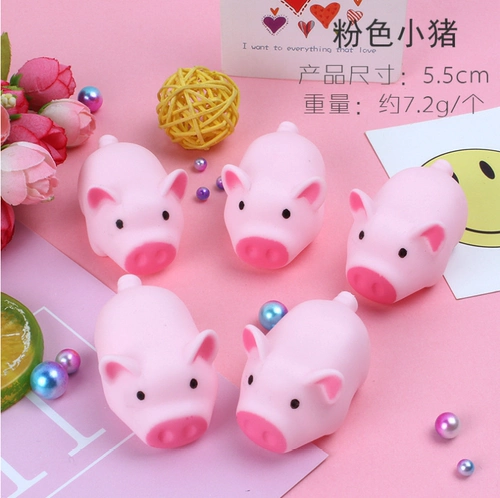 Мультяшный пластиковый трансформер, игрушка, антистресс, свинья, издает звуки