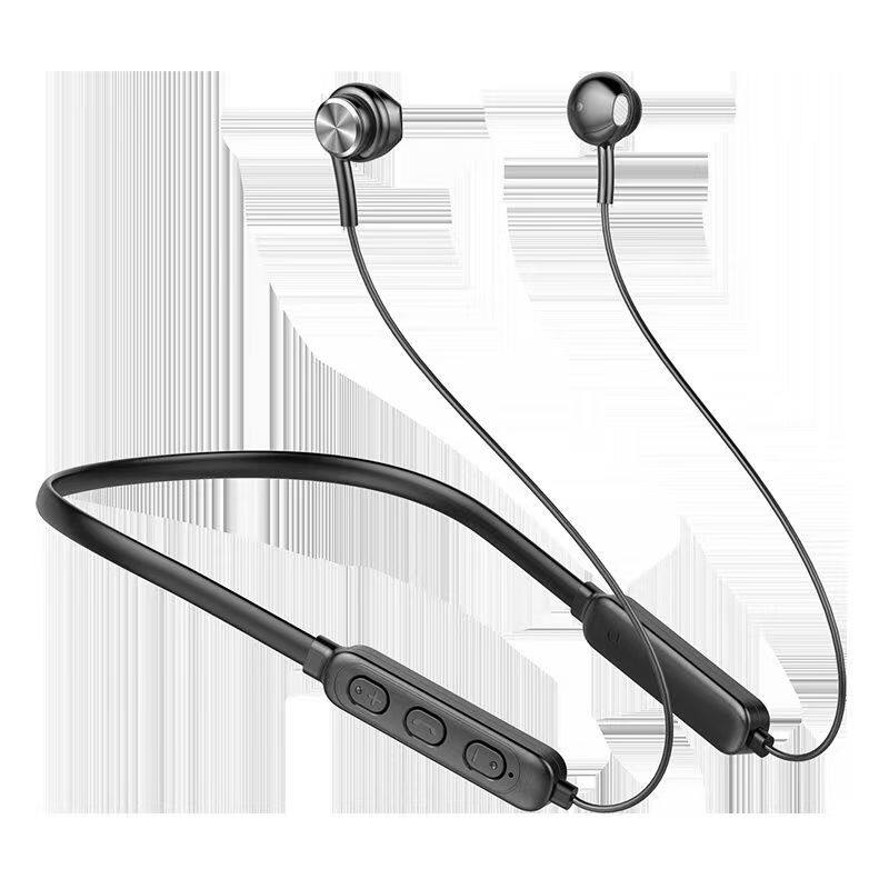 Neckband Bluetooth Earphones, Neck-Mounted Wireless Sports Earphones, Magnetic Running Semi-In-Ear Earphones, Universal for Mobile Phones, Ultra-Long Standby