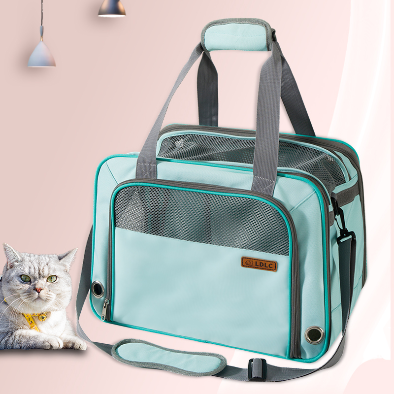 Cat and cat outdoor handbag pet shoulder backpack small dog teddy cat bag pet breathable big outing cat bag