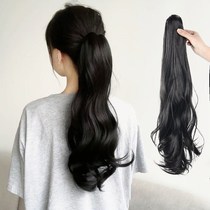 Wigg female long hair grab clip high ponytail big wave micro roll natural bundled braid temperament straight sweet and cute