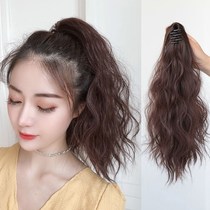 Wig ponytail female short curly hair grab clip short Net red high ponytail natural corn hot tie type fake ponytail