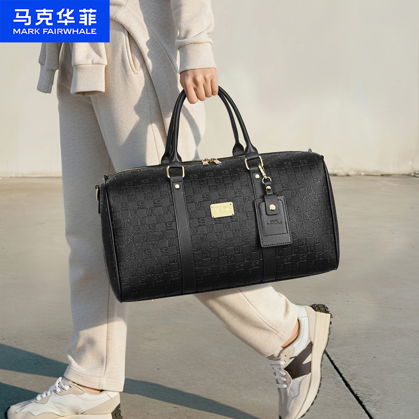 [Tmall surprise box] Дорожная сумка Mark Huafei, мужская сумка большой емкости, спортивная сумка на короткие расстояния, сумка для фитнеса.