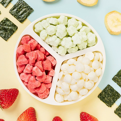 Полное сокращение [Little Deer Blue_base 2 коробок] Детские закуски без добавления соли и отправки 6 месяцев рецептов ребенка