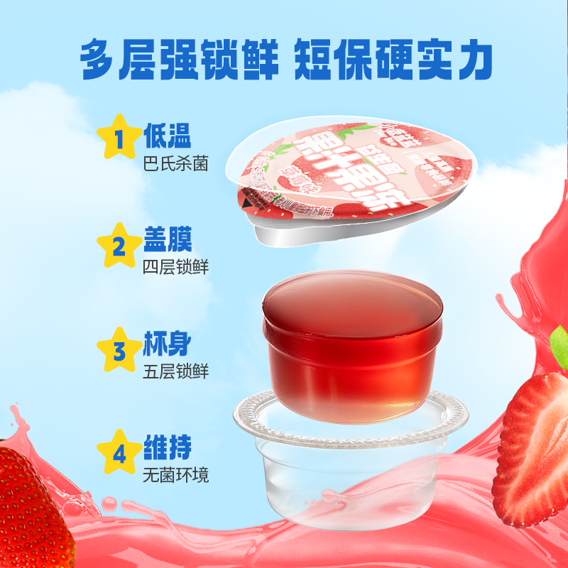 Little Deer Lanlan Nutritional Jelly Bucket 100% Fruit Juice, Safe and Additive-Free, Children's Snack to Appease Babies