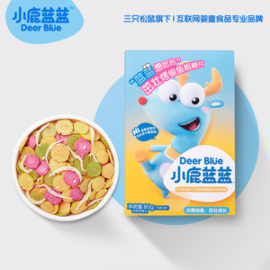 【小鹿蓝蓝】宝宝零食烤银鱼粗粮片80g