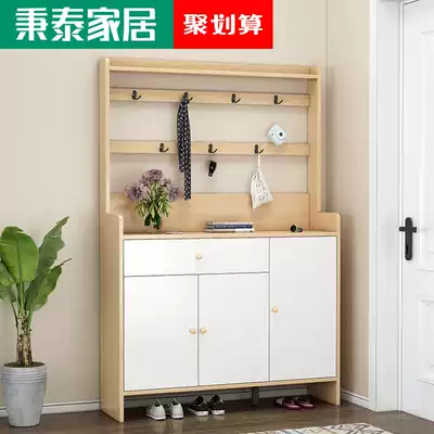 Bingtai shoe cabinet household door large-capacity simple entrance cabinet ultra-thin balcony storage cabinet into the door economical shoe rack
