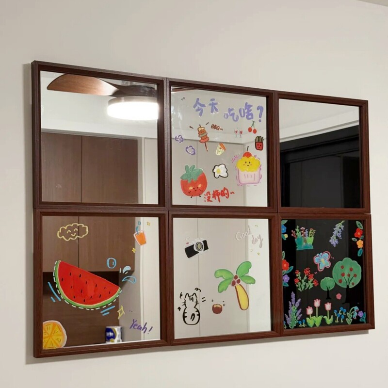 【White Wall Renovation】New Home Wall Decoration Picture Frame Handmade DIY Parent-Child Mirror Photo Frame Creative Mirror Window 【White Wall Renovation】New Home Wall Decoration Picture Frame Handmade DIY Parent-Child Mirror Photo Frame Creative Mirror Window