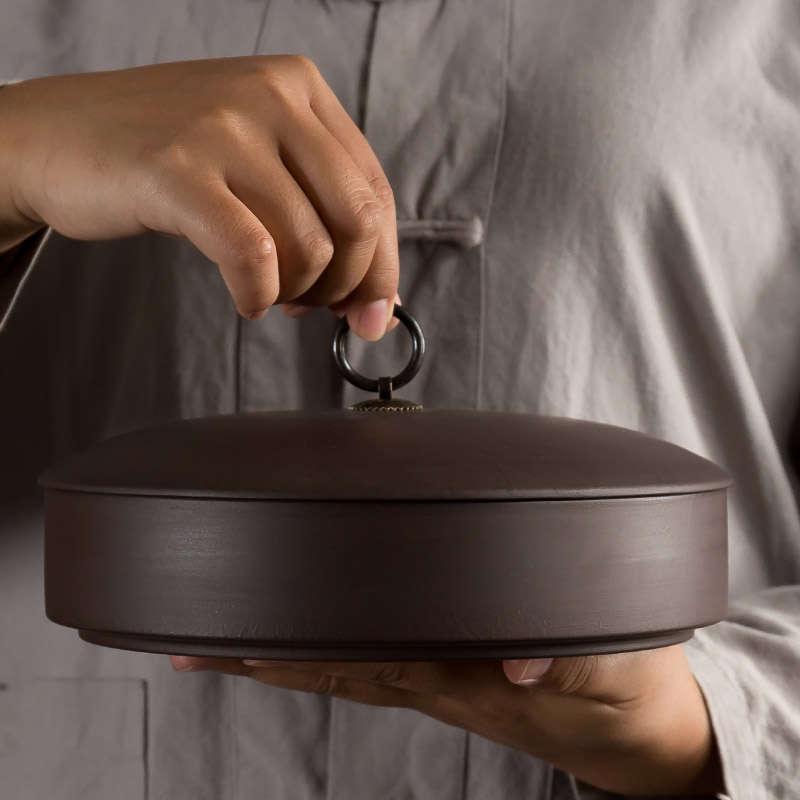 Original Mine Purple Sand Tea Leaf Jars Large Pu'er 357g Tea cake One cake Pizza With Superimposed White Tea Awake Tea Jar Moisture tea Tea-Taobao