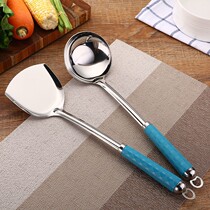 Spatula spoon set thickened cooking shovel Household porridge spoon Stainless steel kitchen supplies