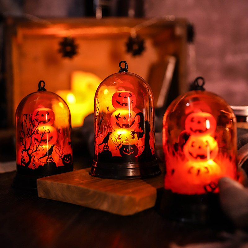 Halloween pumpkin lampshade decoration luminous ornaments kindergarten children's gifts dress up props children's gifts