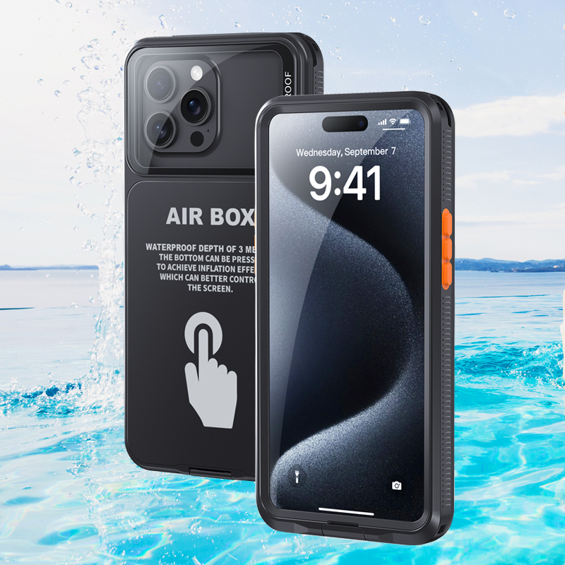 Fully Sealed Rainproof and Waterproof Phone Case Suitable for iPhone 16/15/14/13 Pro Max, for Beach Swimming, Delivery Riders, Outdoor Cycling, Mountaineering, and River Trekking, Simple Anti-Drop Protective Case Fully Sealed Rainproof and Waterproof Phone Case Suitable for iPhone 16/15/14/13 Pro Max, for Beach Swimming, Delivery Riders, Outdoor Cycling, Mountaineering, and River Trekking, Simple Anti-Drop Protective Case