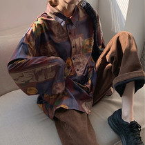 230 extra large size womens clothing 200 kg fat sister shirt female Korean loose and wild antique vintage flower shirt