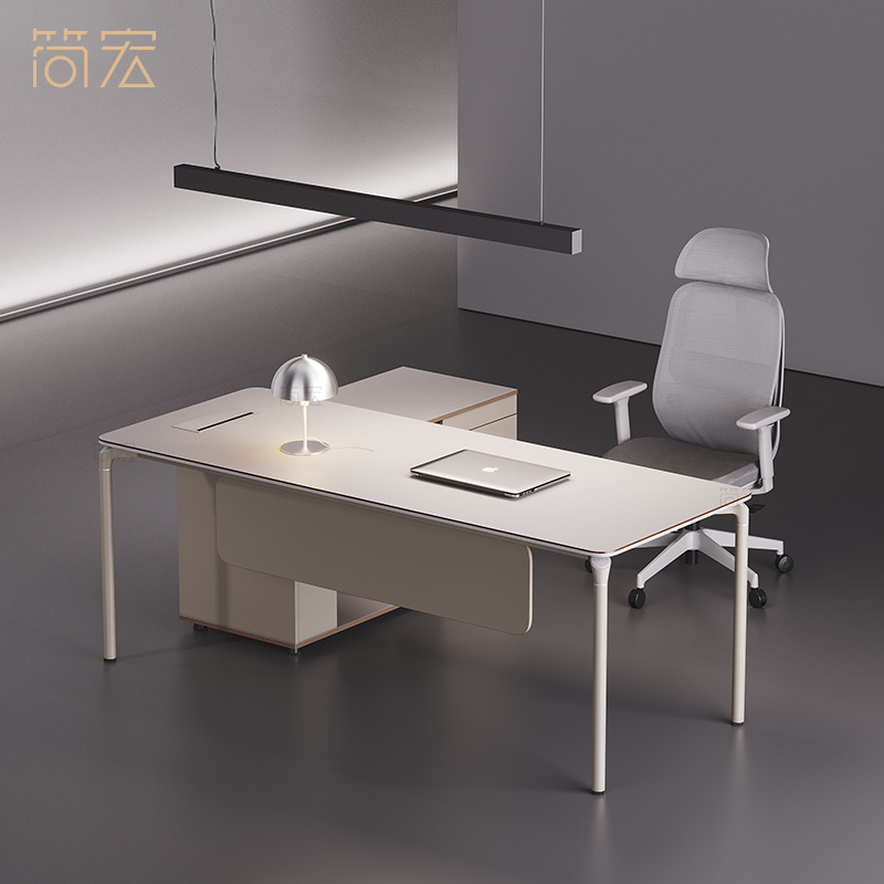 Boss's Desk Is Simple, Modern, Light Luxury, High-End, Creative, Single Supervisor Manager's Small Desk for Young Ladies