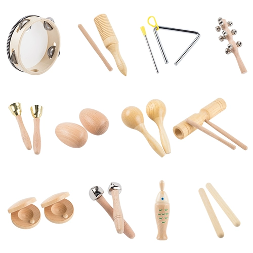 Ударные инструменты для детского сада, комплект, игрушка, учебные пособия, маракас, бубен