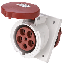 Guoman MNIEKNES oblique IP44 waterproof industrial plug power access box socket 3 core 4 pin five holes 63A